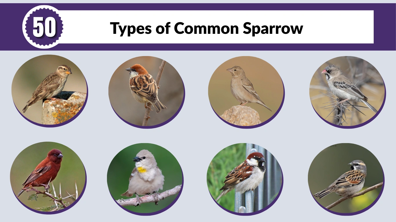50 Types of Common Sparrow  Species Identification with Pictures 