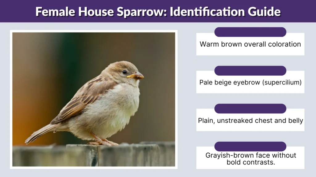 Female House Sparrow Identification Guide