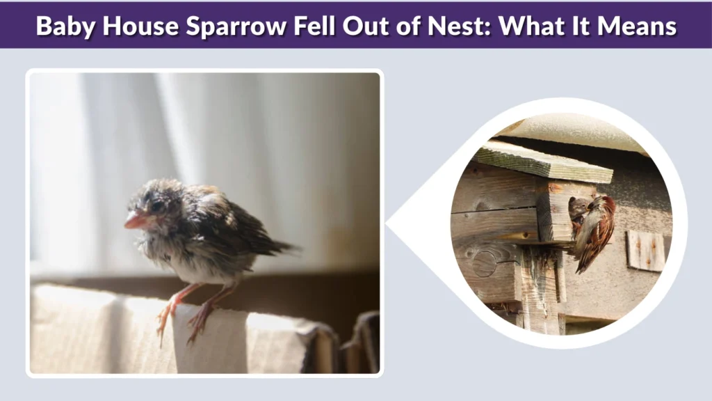 Baby House Sparrow Fell Out of Nest What It Means