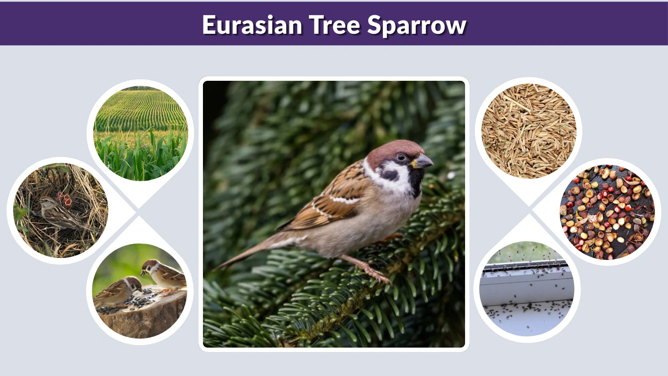 Eurasian Tree Sparrow Identification, Habitat & Facts