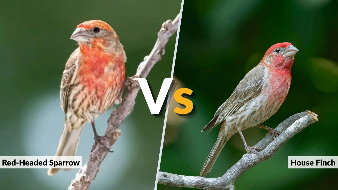 Red-Headed Sparrow vs House Finch 7 Key Differences