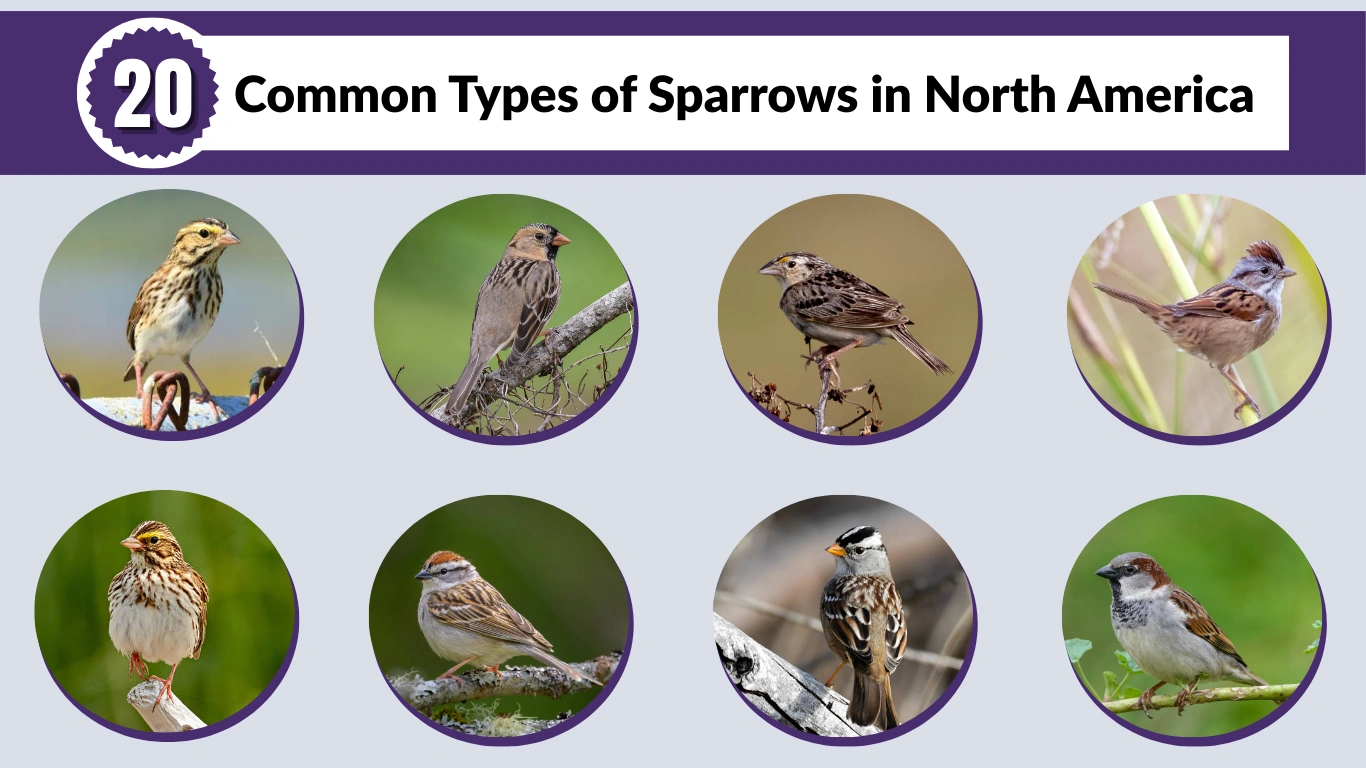 20 Common Types of Sparrows in North America (ID & Pictures)