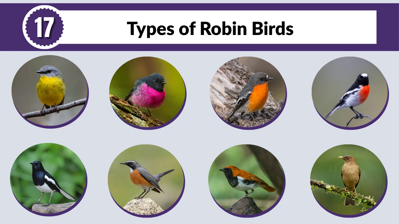 17 Types of Robin Birds Different Species Identification