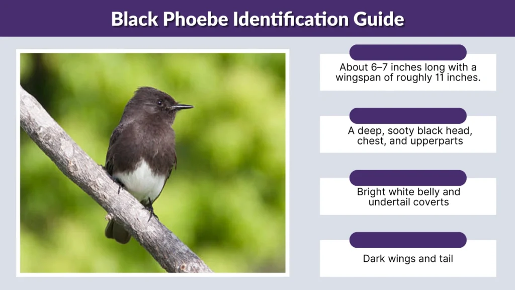 Black Phoebe Identification Guide
