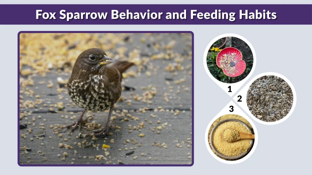 Fox Sparrow Behavior and Feeding Habits
