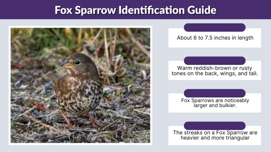 Fox Sparrow Identification Guide