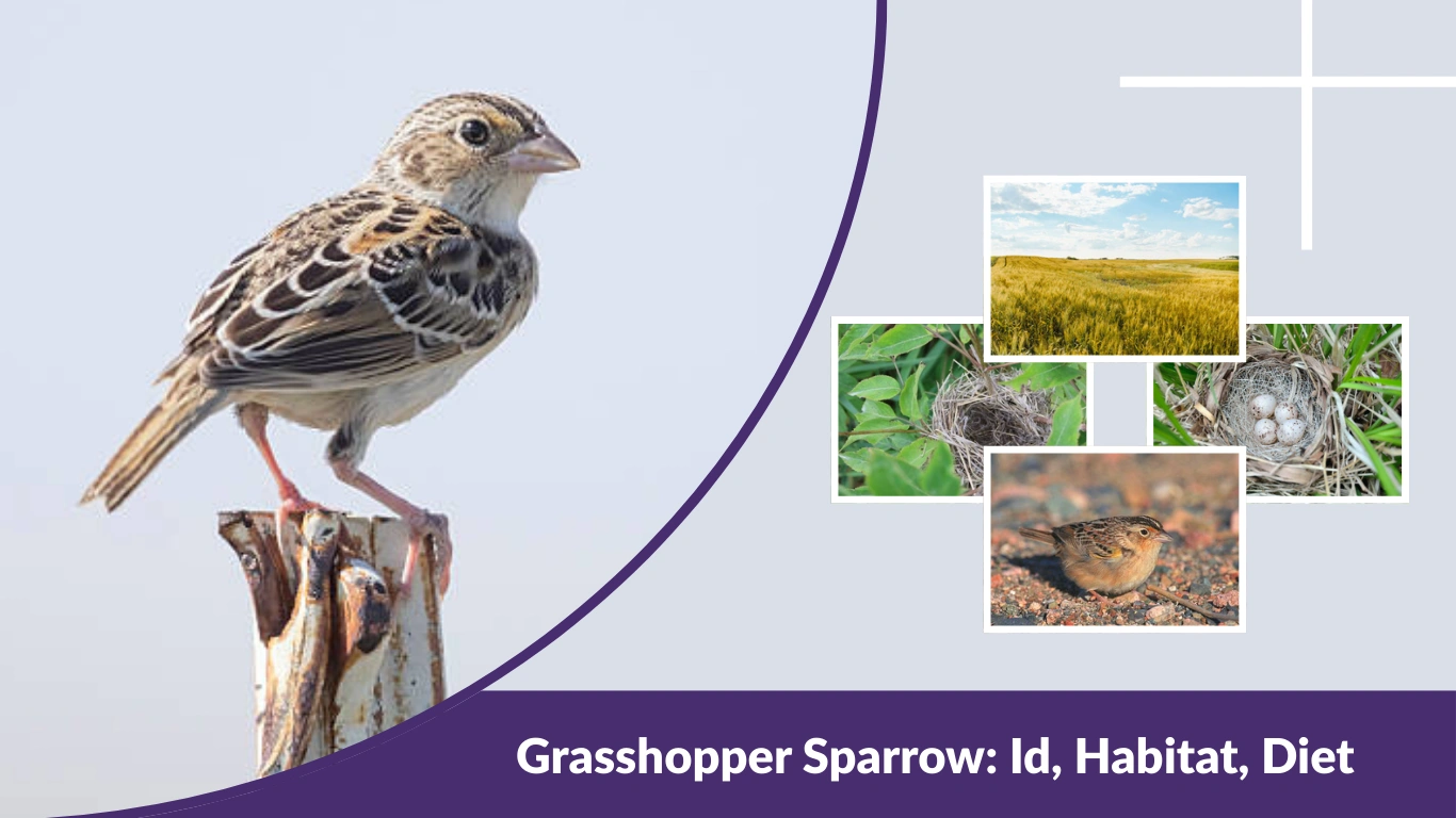 Grasshopper Sparrow Id, Habitat, Diet & Nest Facts