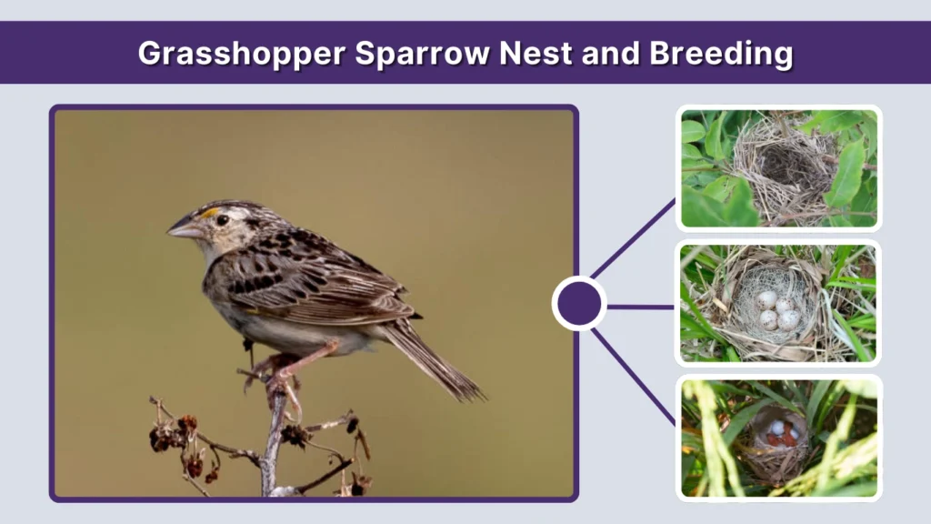 Grasshopper Sparrow Nest and Breeding
