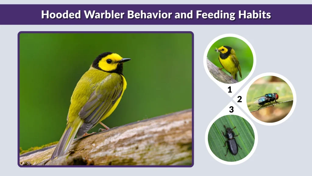 Hooded Warbler Behavior and Feeding Habits