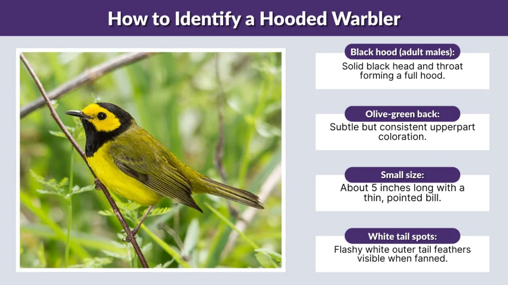 How to Identify a Hooded Warbler