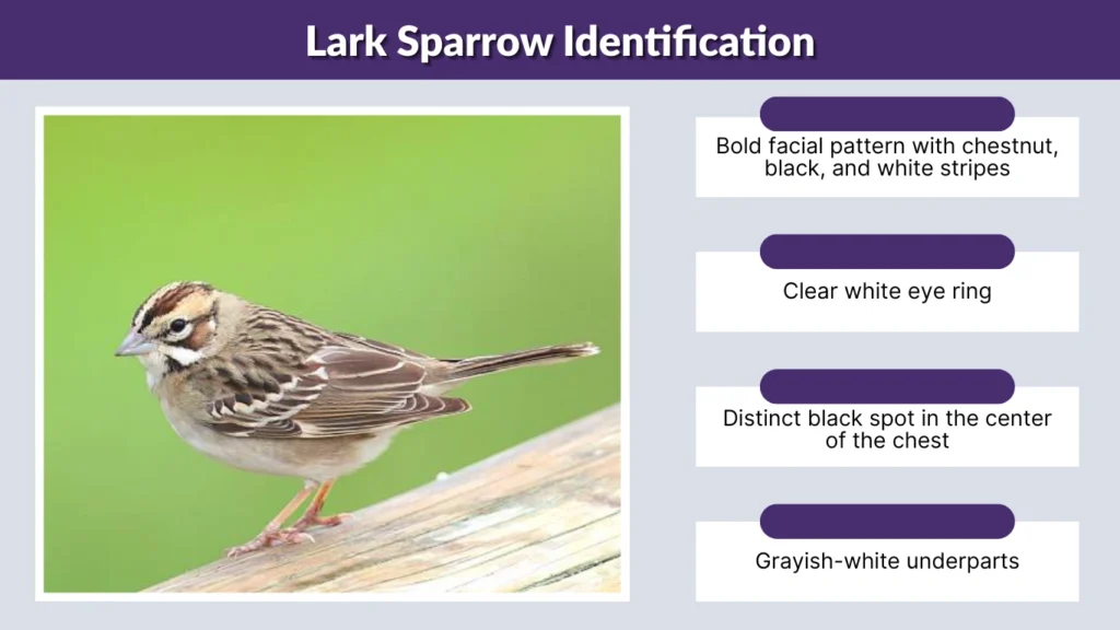 Lark Sparrow Identification