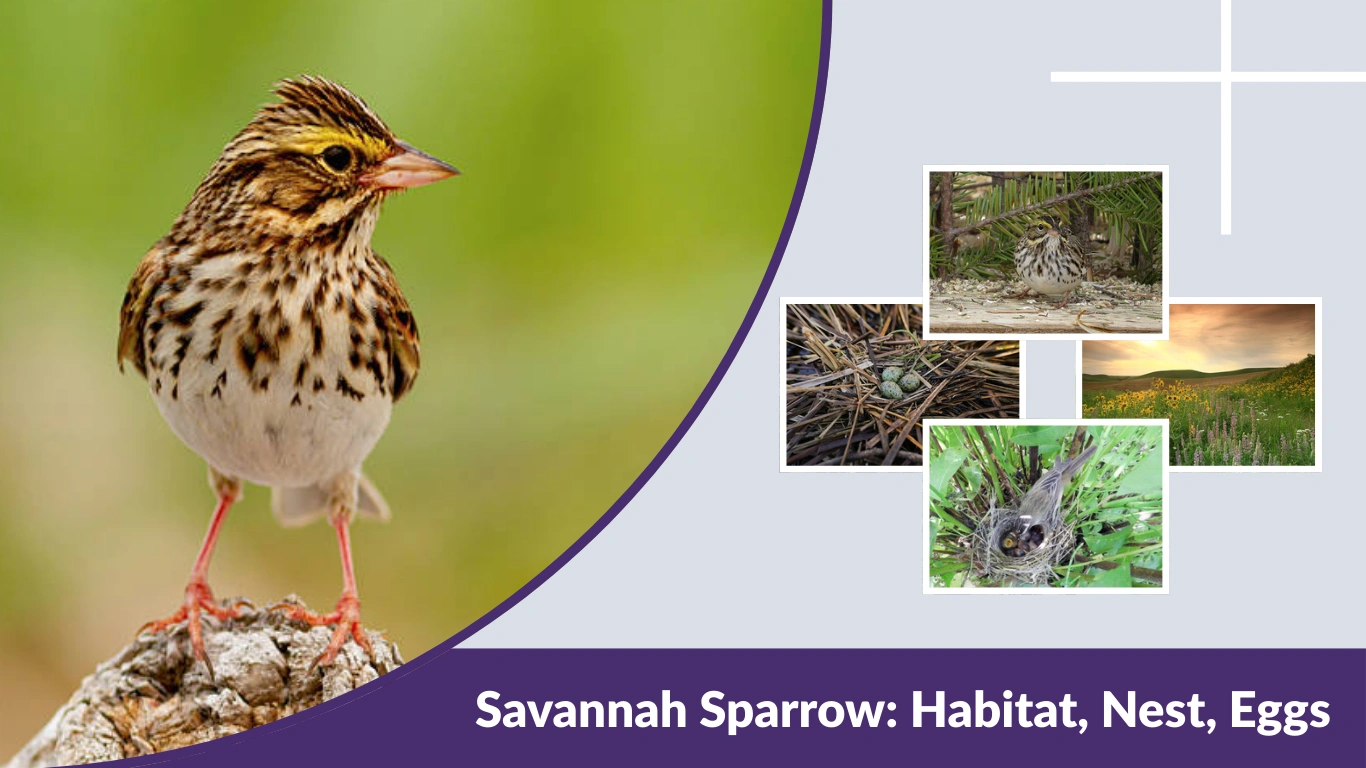 Savannah Sparrow: Habitat, Nest, Eggs, Diet & Facts Guide