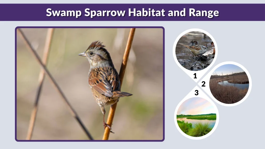 Swamp Sparrow Habitat and Range