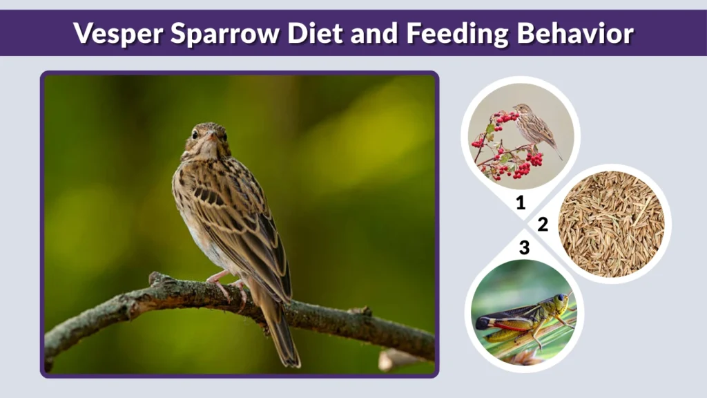 Vesper Sparrow Diet and Feeding Behavior