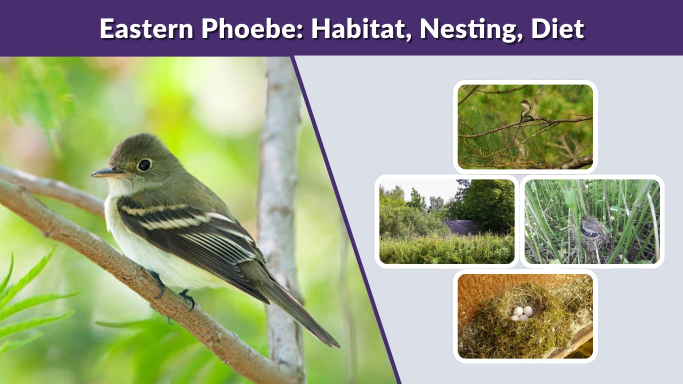 Eastern Phoebe Habitat, Nesting, Diet & Identification Guide