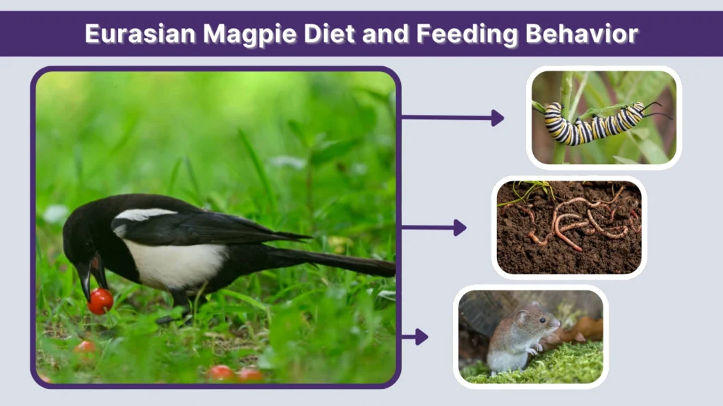 Eurasian Magpie Diet and Feeding Behavior