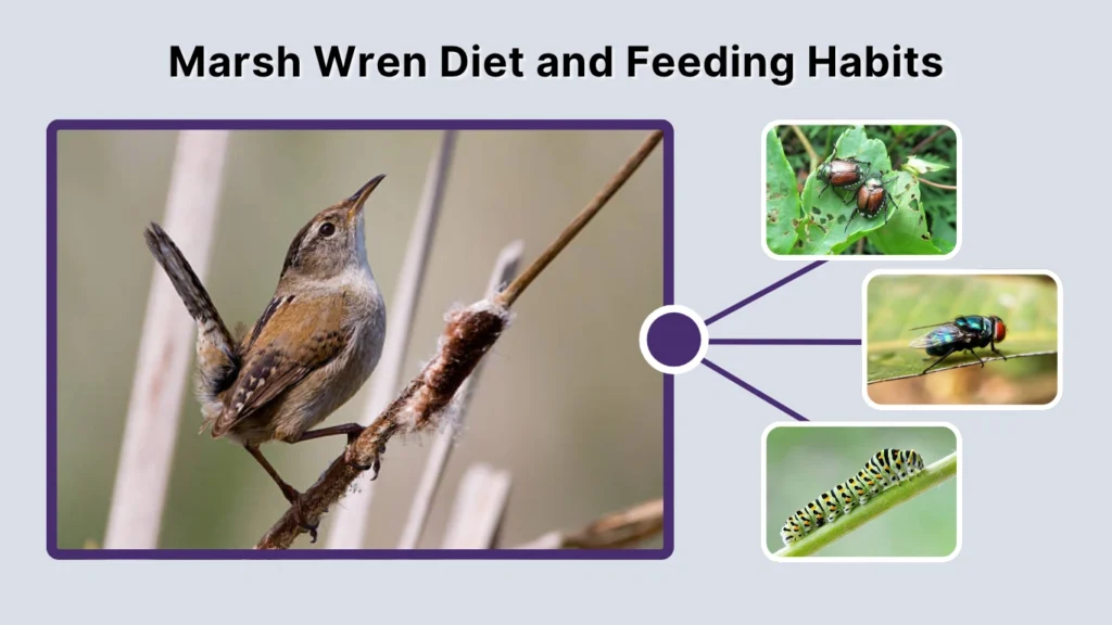 Marsh Wren Diet and Feeding Habits