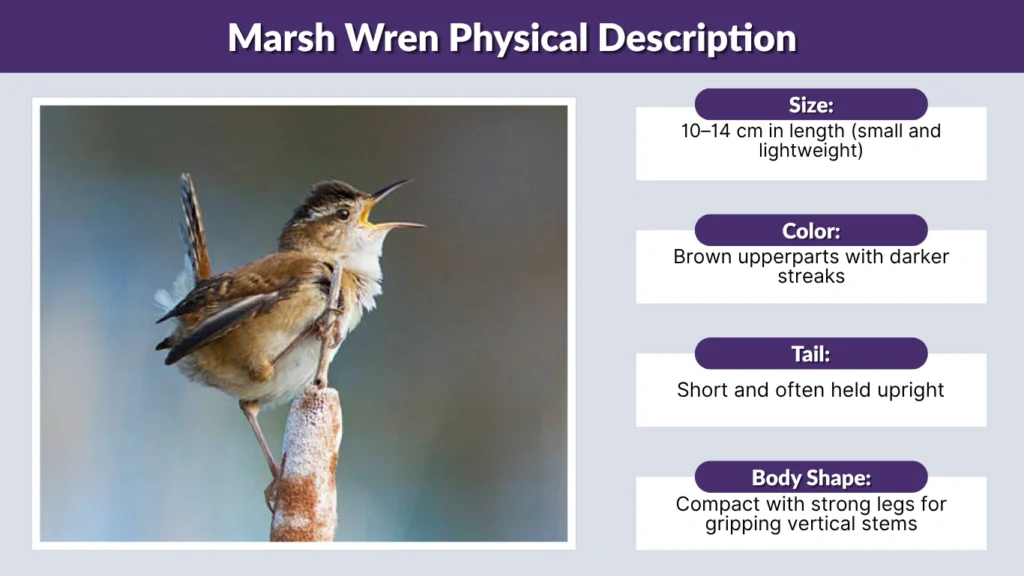 Marsh Wren Physical Description