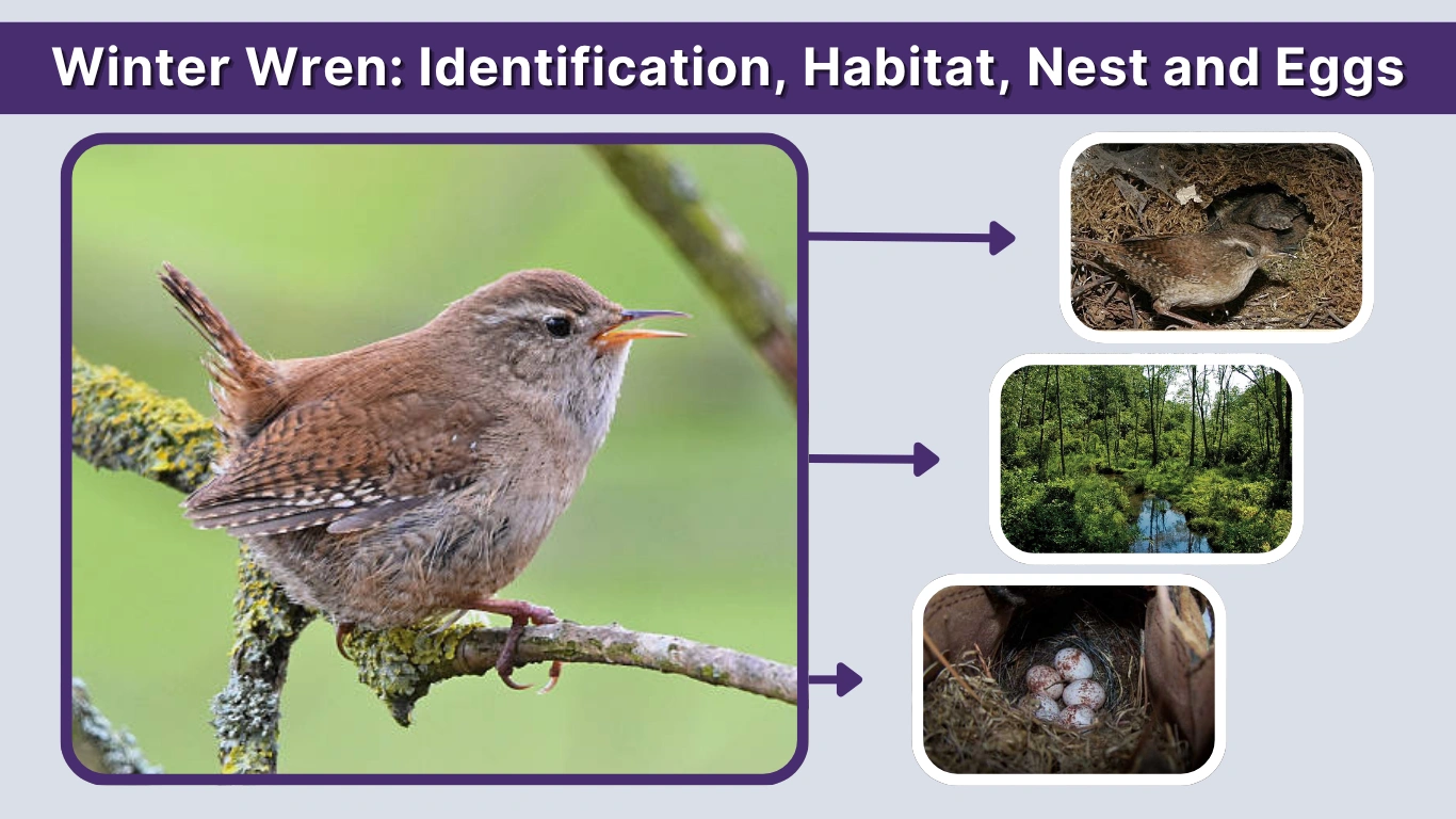 Winter Wren: Identification, Habitat, Nest and Eggs