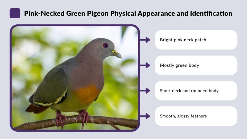 Pink-Necked Green Pigeon Physical Appearance and Identification