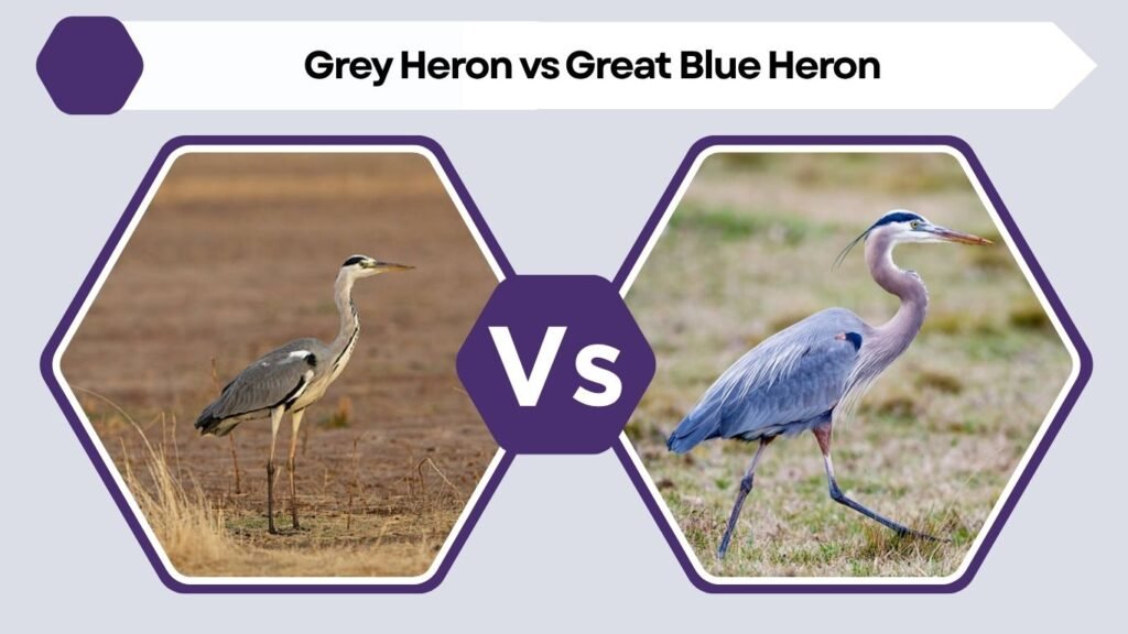 Grey Heron vs Great Blue Heron