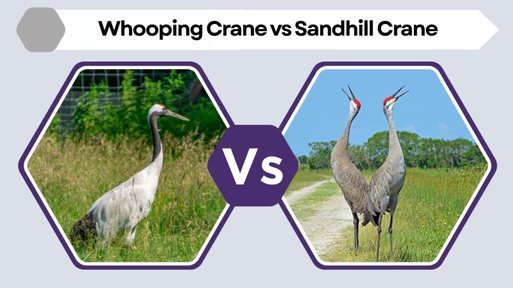 Whooping Crane vs Sandhill Crane