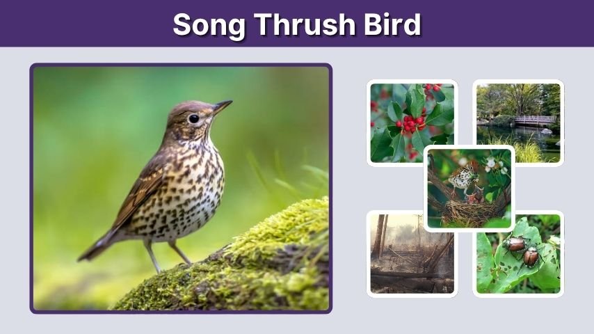 Song Thrush Bird: Facts, Habitat, Diet, Nest and Eggs