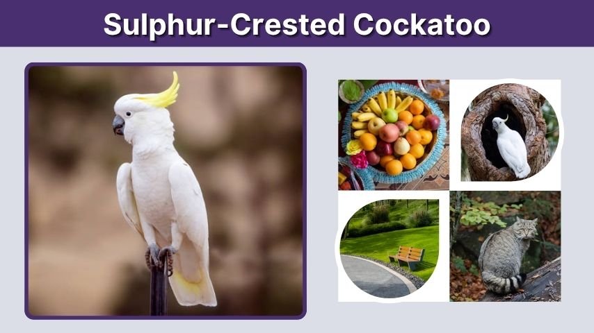 Sulphur-Crested Cockatoo Facts, Diet, Habitat, and Care Guide