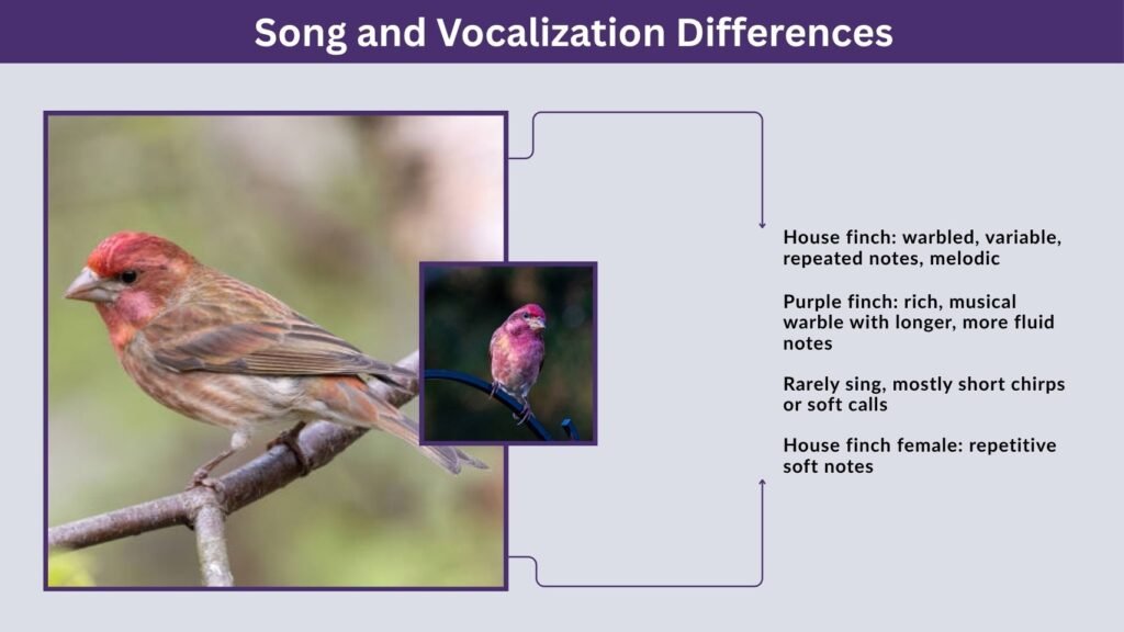 Song and Vocalization Differences