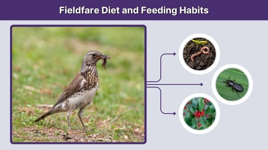 Fieldfare Diet and Feeding Habits