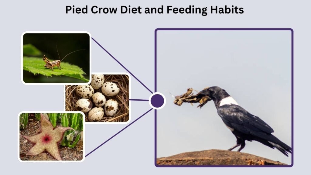 Pied Crow Diet and Feeding Habits