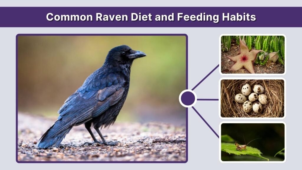 Common Raven Diet and Feeding Habits