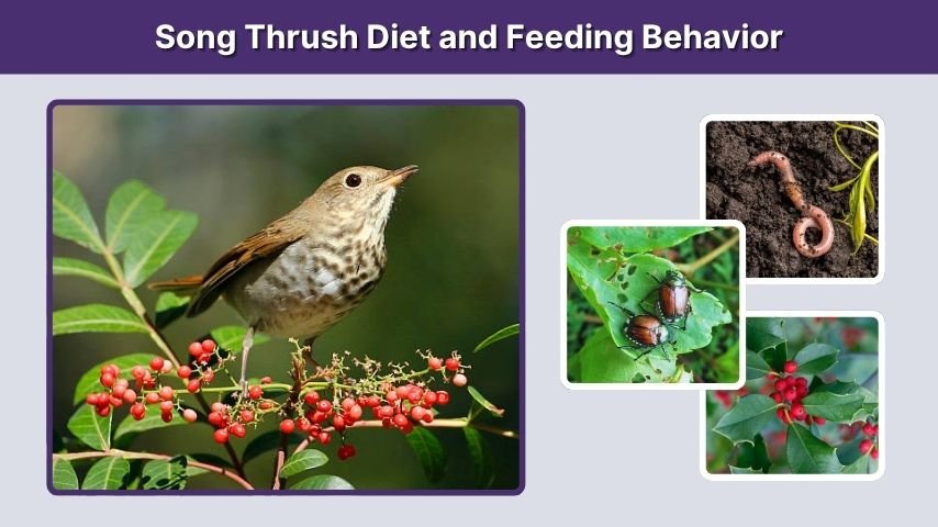 Song Thrush Diet and Feeding Behavior