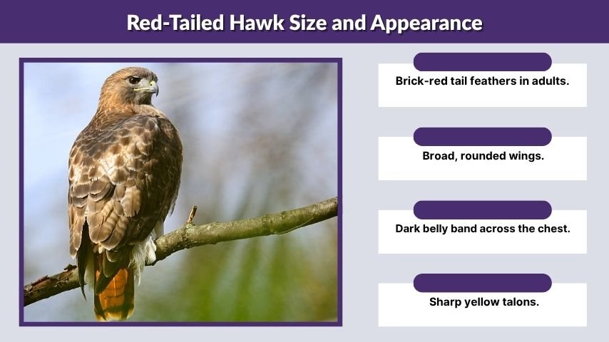 Red-Tailed Hawk Size and Appearance