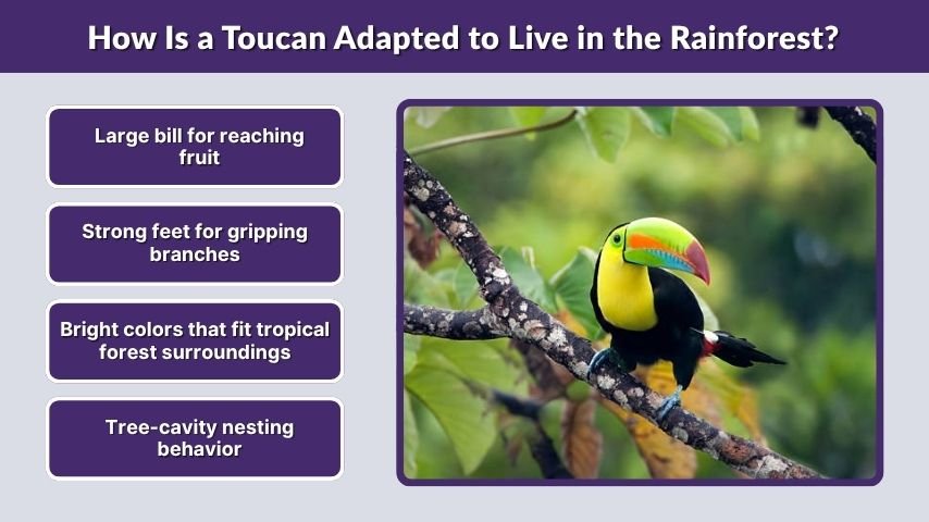 How Is a Toucan Adapted to Live in the Rainforest?