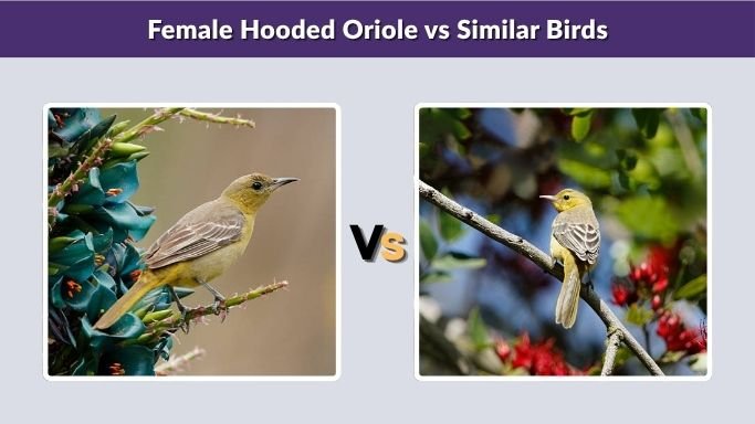Female Hooded Oriole vs Similar Birds