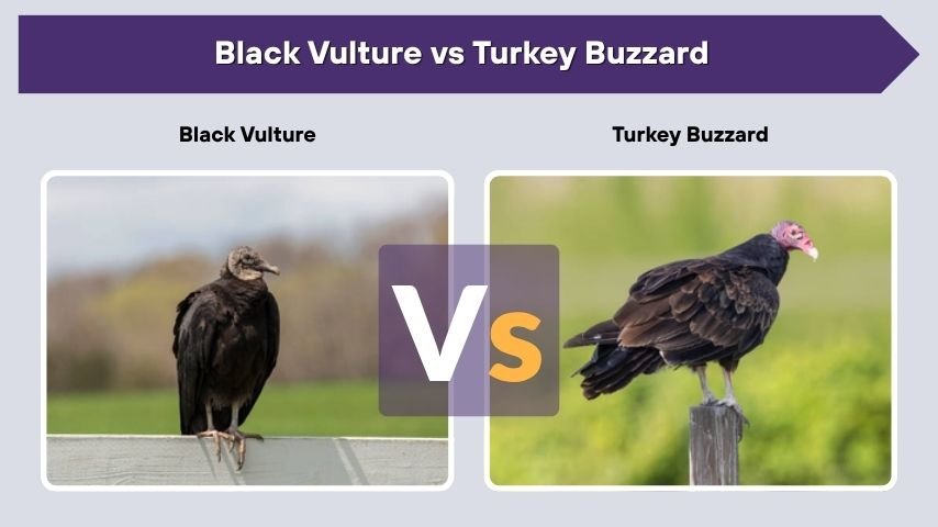 Black Vulture vs Turkey Buzzard