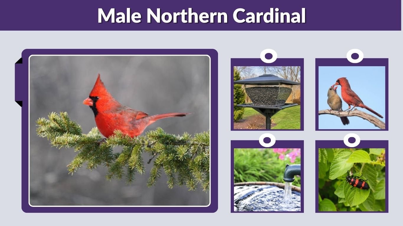 Male Northern Cardinal: Color, Song and Identification