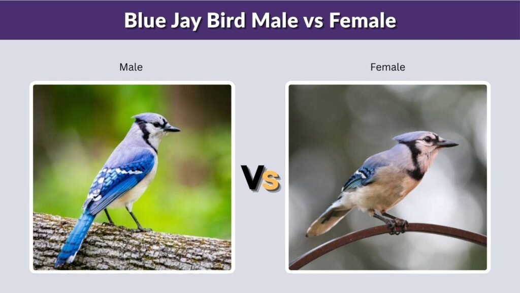 Blue Jay Bird Male vs Female
