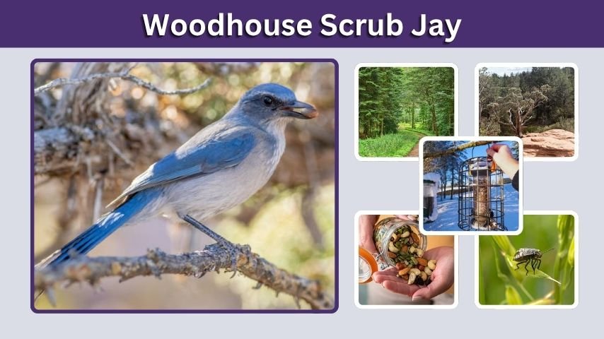 Woodhouse Scrub Jay: Call, Range, Diet, and Facts