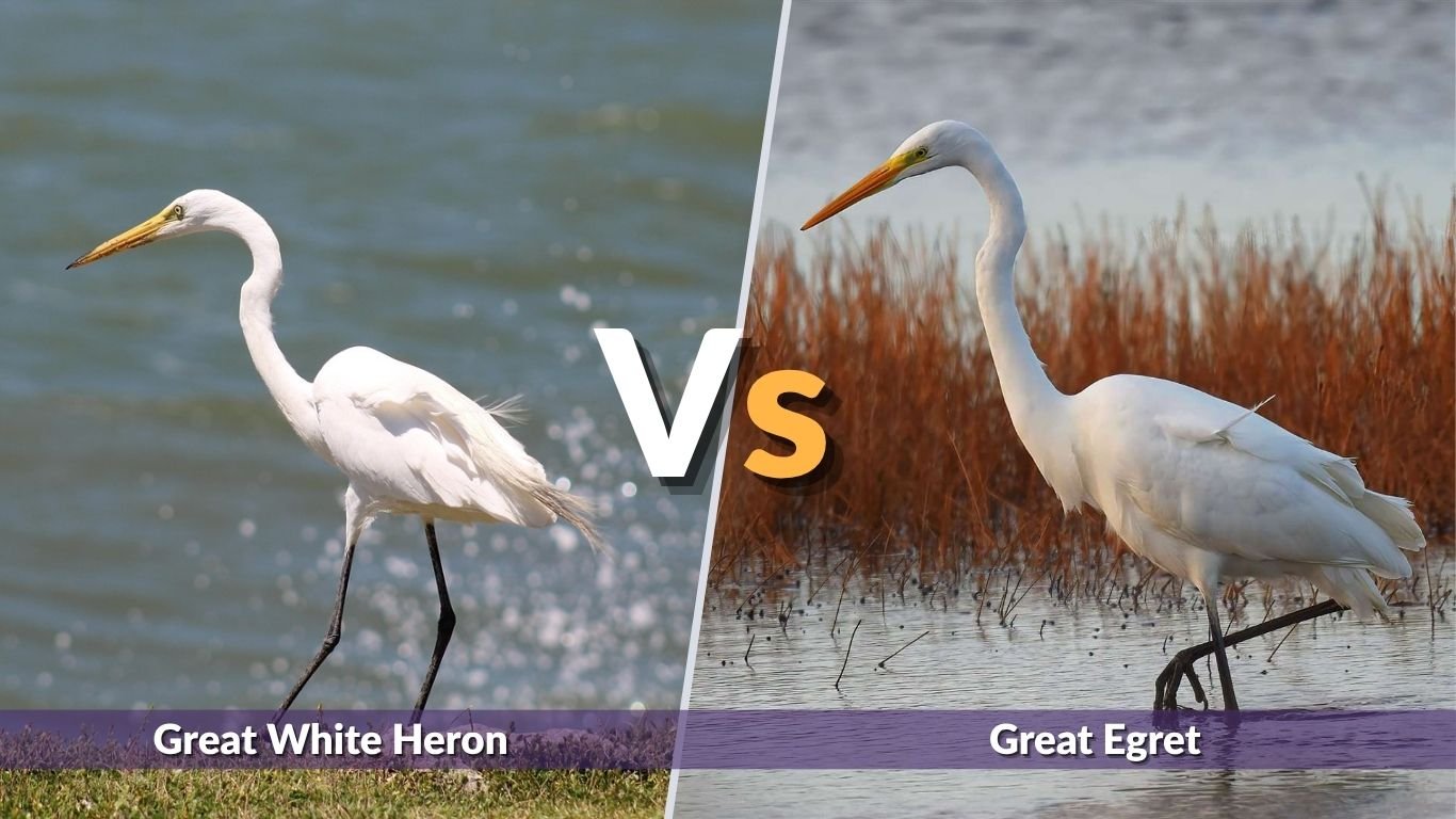 Great White Heron vs Great Egret: Key Differences