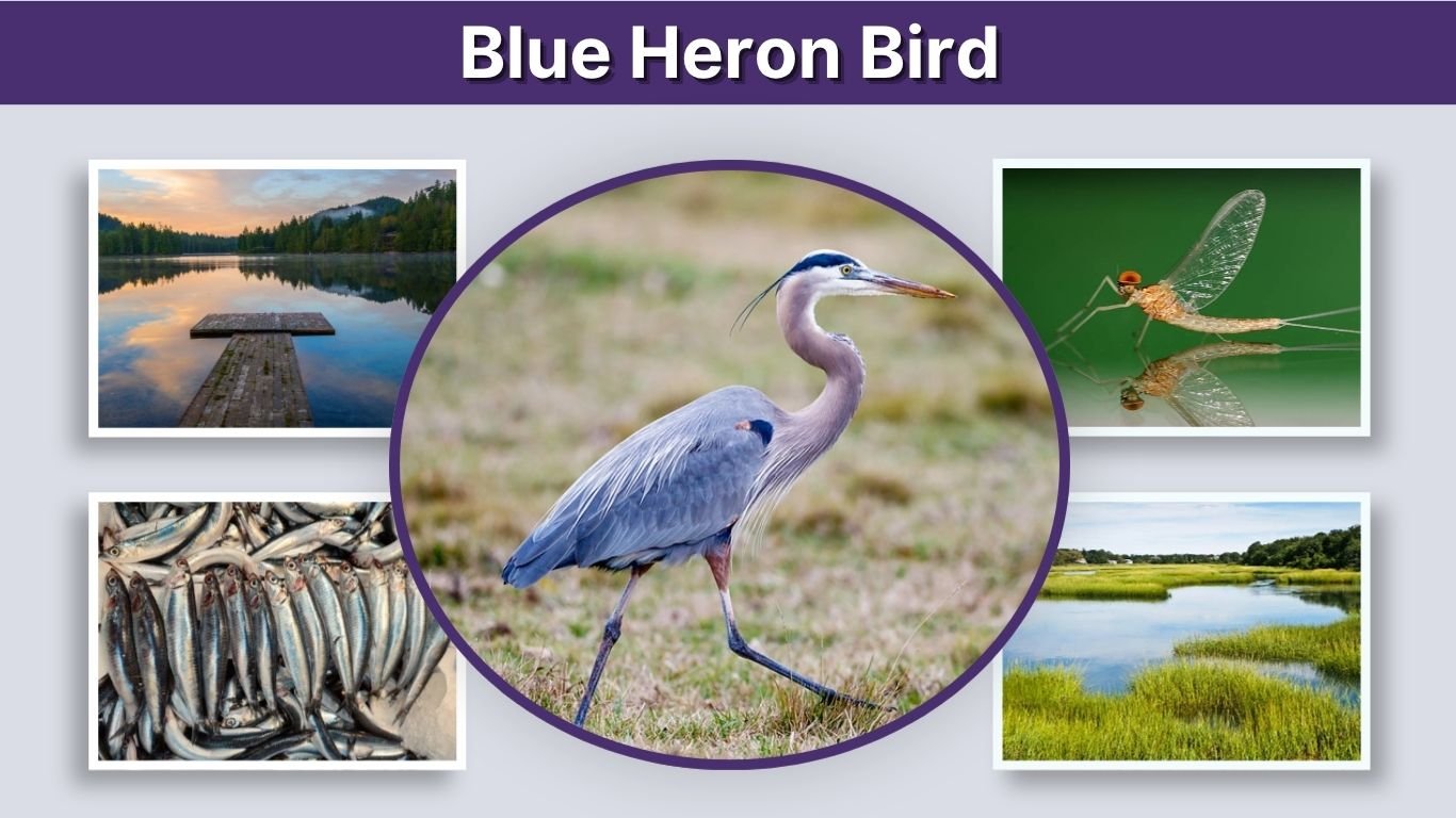 Blue Heron Bird: Identification, Size, Diet and Habitat
