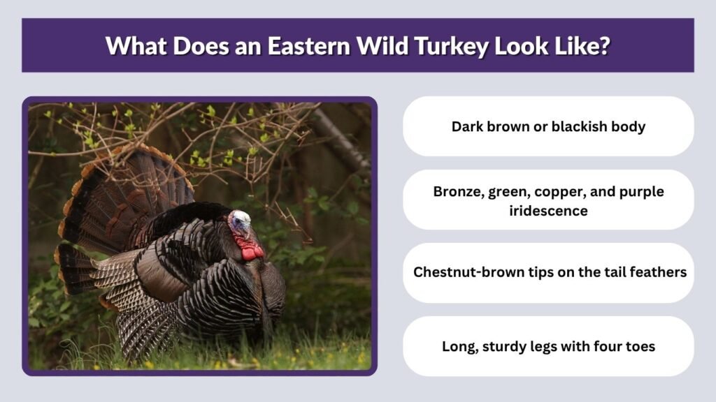 What Does an Eastern Wild Turkey Look Like?
