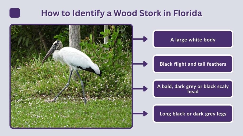 How to Identify a Wood Stork in Florida