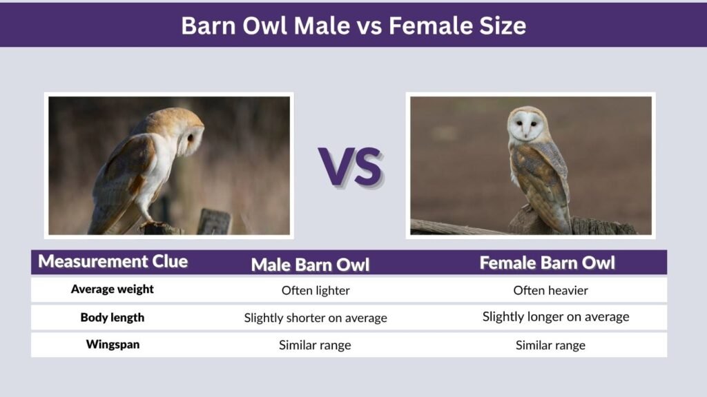 Barn Owl Male vs Female Size