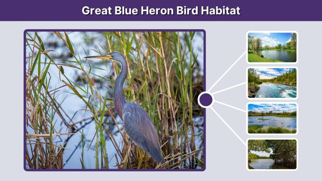 Great Blue Heron Bird Habitat