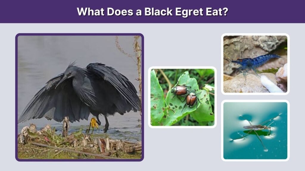 What Does a Black Egret Eat?