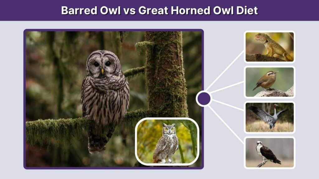 Barred Owl vs Great Horned Owl Diet