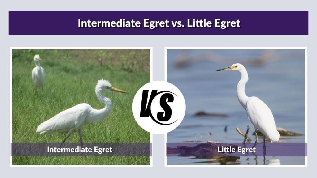 Intermediate Egret vs. Little Egret