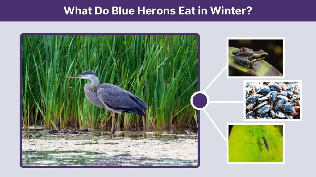 What Do Blue Herons Eat in Winter?